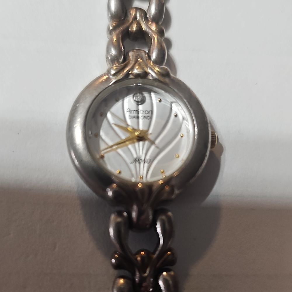 Armitron Diamond NOW  Women's Silver and Gold Watch